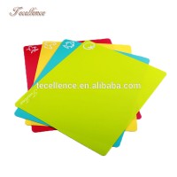 BPA Free Plastic Chopping Board Set with Printing Foldable Kitchen PP Cutting Board