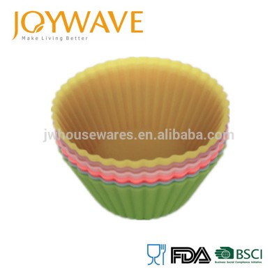 Popular FDA LFGB Silicone Cupcake Muffin Fondant Mold