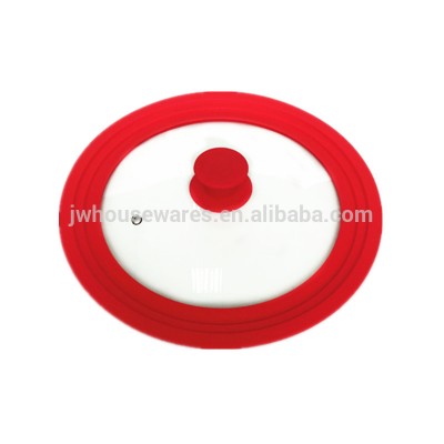 Silicone glass lid for different kinds of pot